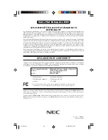 Preview for 40 page of NEC MultiSync FE750+ User Manual