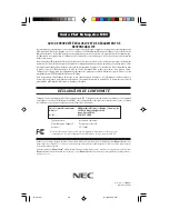 Предварительный просмотр 40 страницы NEC MultiSync FE750+ User Manual