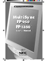 NEC MultiSync FP1350 JC-2241UMW User Manual preview
