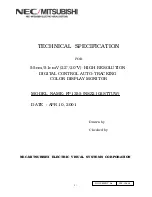 Preview for 143 page of NEC MultiSync FP1355  FP1355 FP1355 Service Manual