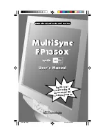 NEC MultiSync JC-22W72 User Manual preview