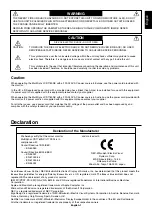 Preview for 2 page of NEC MultiSync LCD1760NX-BK User Manual