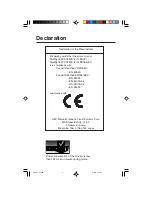 Preview for 3 page of NEC Multisync LCD1850X User Manual