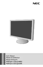NEC MultiSync LCD2470WVX-BK User Manual preview