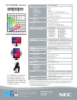 Preview for 2 page of NEC MultiSync LCD3090WQXi Specifications