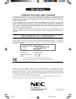 Preview for 15 page of NEC MultiSync LCD400V User Manual