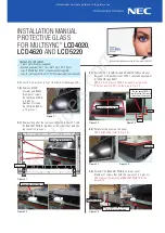 Предварительный просмотр 1 страницы NEC MultiSync LCD4020 Installation Manual