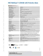 Предварительный просмотр 2 страницы NEC MultiSync LCD4020 Technical Specification