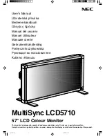 NEC MultiSync LCD5710 User Manual preview