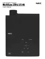 NEC MultiSync LT140 User Manual preview