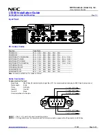 Предварительный просмотр 6 страницы NEC MultiSync LT280 Installation Manual