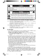 Предварительный просмотр 2 страницы NEC MultiSync M500 User Manual