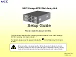 Preview for 1 page of NEC MultiSync M700 Setup Manual