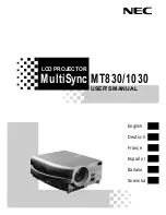 NEC multisync mt 830 User Manual предпросмотр