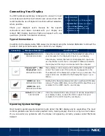 Предварительный просмотр 2 страницы NEC MultiSync P Series Quick Start Manual