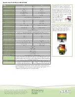Preview for 2 page of NEC MultiSync P232W Specifications