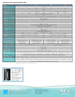 Preview for 4 page of NEC MultiSync P402 Specifications
