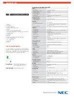 Preview for 2 page of NEC MultiSync P403 Specifications