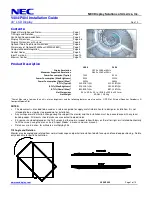 NEC MultiSync P404 Installation Manual preview