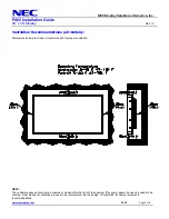 Предварительный просмотр 2 страницы NEC MultiSync P462 Installation Manual