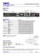 Preview for 9 page of NEC MultiSync P462 Installation Manual