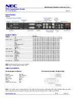 Предварительный просмотр 9 страницы NEC MultiSync P552 Installation Manual