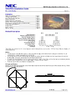 NEC MultiSync P554 Installation Manual preview