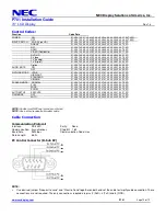Preview for 12 page of NEC MultiSync P701 Installation Manual