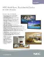 Предварительный просмотр 1 страницы NEC MultiSync SC40 Brochure