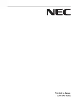 Preview for 16 page of NEC MultiSync sound bar 80 User Manual