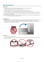 Предварительный просмотр 16 страницы NEC MultiSync UN462VA User Manual