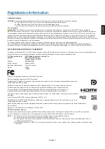 Preview for 5 page of NEC MultiSync UN552V User Manual