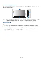 Preview for 16 page of NEC MultiSync UN552V User Manual