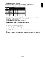 Preview for 17 page of NEC MultiSync V322 User Manual