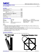 NEC MultiSync V323-2 Installation Manual предпросмотр