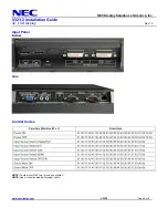 Preview for 8 page of NEC MultiSync V323-2 Installation Manual