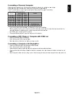 Preview for 17 page of NEC MultiSync V323 User Manual