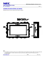 Предварительный просмотр 2 страницы NEC MultiSync V462 Installation Manual