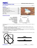 Предварительный просмотр 1 страницы NEC MultiSync V484 Installation Manual
