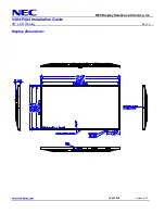 Предварительный просмотр 3 страницы NEC MultiSync V484 Installation Manual