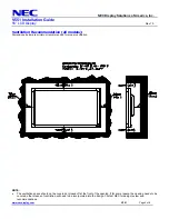 Предварительный просмотр 2 страницы NEC MultiSync V551 Installation Manual