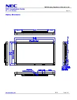 Предварительный просмотр 3 страницы NEC MultiSync V551 Installation Manual