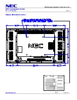 Предварительный просмотр 4 страницы NEC MultiSync V551 Installation Manual