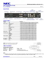 Предварительный просмотр 8 страницы NEC MultiSync V551 Installation Manual