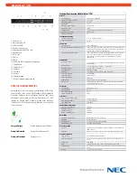 Предварительный просмотр 2 страницы NEC MultiSync V551 Specifications