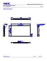 Предварительный просмотр 3 страницы NEC MultiSync V552 Installation Manual