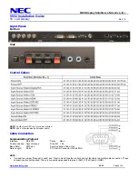 Предварительный просмотр 8 страницы NEC MultiSync V552 Installation Manual