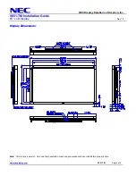 Предварительный просмотр 3 страницы NEC MultiSync V651-TM Installation Manual