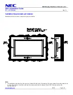 Предварительный просмотр 2 страницы NEC MultiSync V651 Installation Manual