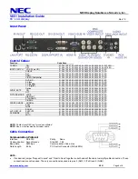 Предварительный просмотр 8 страницы NEC MultiSync V651 Installation Manual